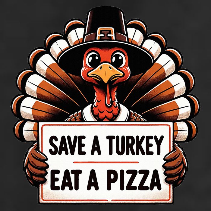 Save A Turkey Eat A Pizza Pilgrim Turkey  Adult Drive Performance Visor