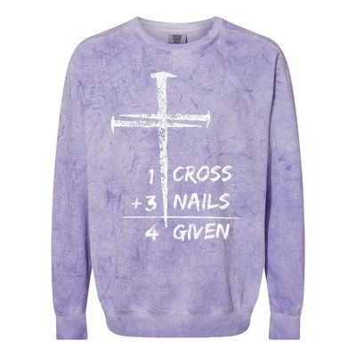 Spoiler Alert Tomb Was Empty Easter Religious Christian Gift Colorblast Crewneck Sweatshirt