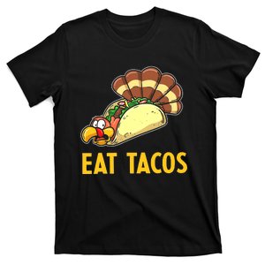 Save a Turkey Eat Tacos Funny Thanksgiving Fall Turkey T-Shirt