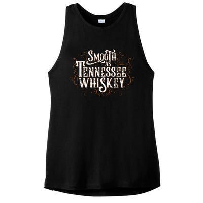 Smooth As Tennessee Whiskey Country Ladies PosiCharge Tri-Blend Wicking Tank