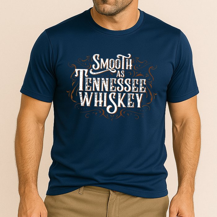 Smooth As Tennessee Whiskey Country Cooling Performance Crew T-Shirt