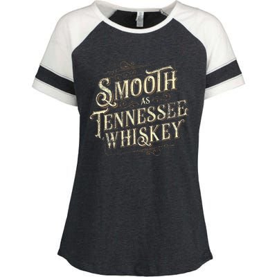 Smooth As Tennessee Whiskey Country Enza Ladies Jersey Colorblock Tee