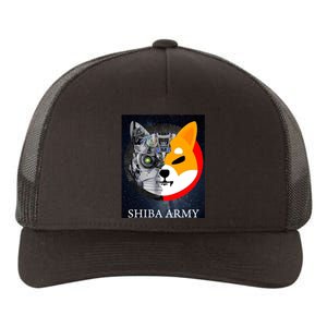 Shiba Army Terminator Dog Crypto Currency Meme Yupoong Adult 5-Panel Trucker Hat