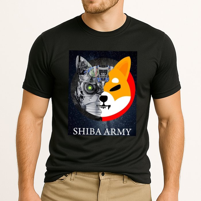 Shiba Army Terminator Dog Crypto Currency Meme Performance Shirt
