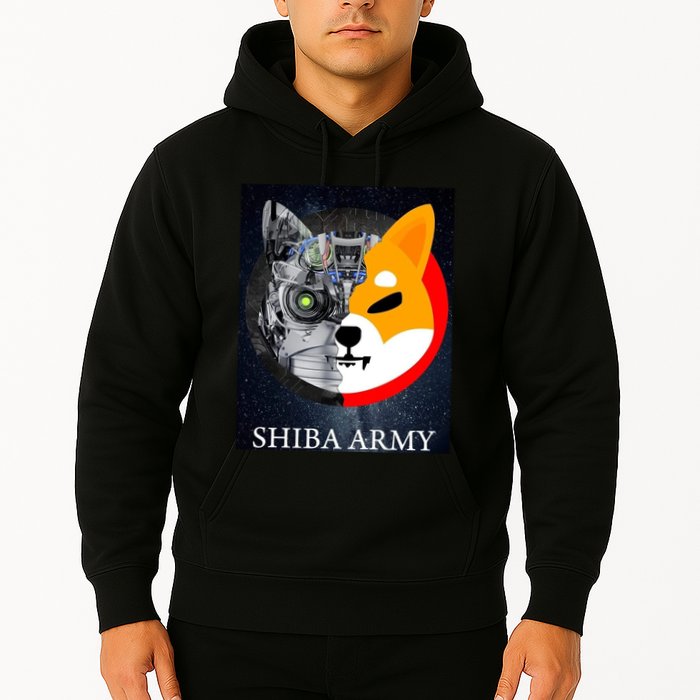 Shiba Army Terminator Dog Crypto Currency Meme Hoodie