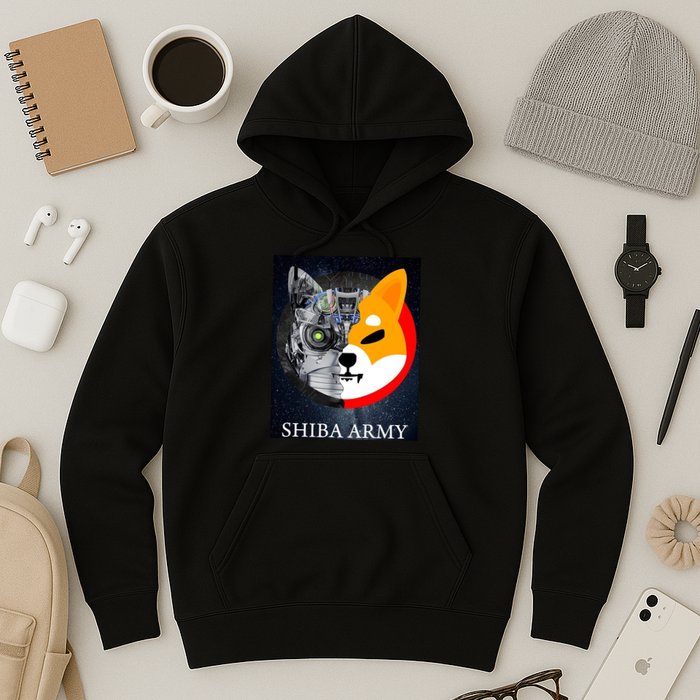 Shiba Army Terminator Dog Crypto Currency Meme Hoodie