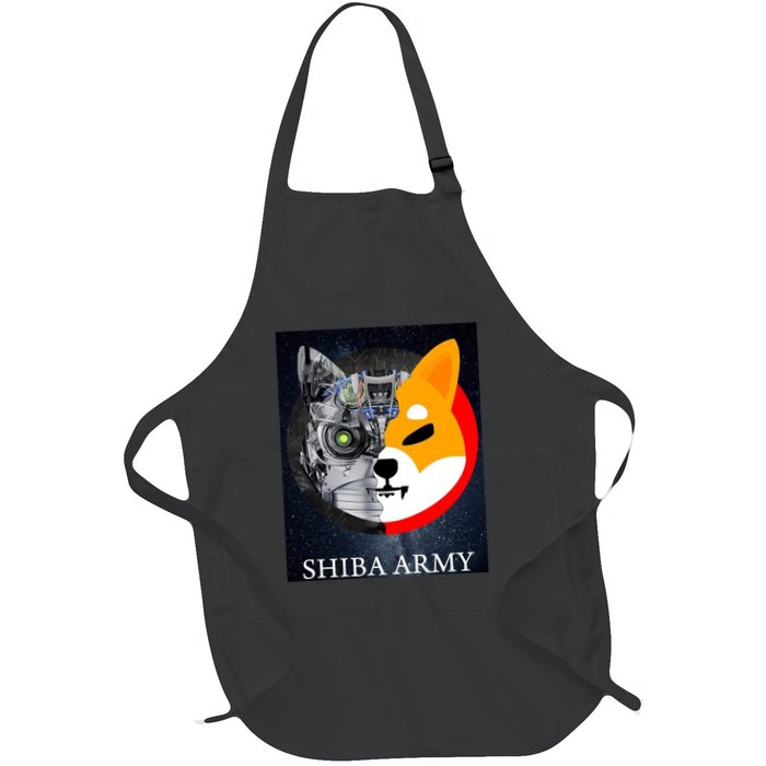 Shiba Army Terminator Dog Crypto Currency Meme Apron