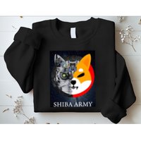 Shiba Army Terminator Dog Crypto Currency Meme Sweatshirt