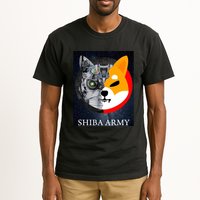 Shiba Army Terminator Dog Crypto Currency Meme Tall T-Shirt