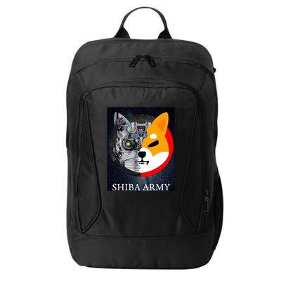 Shiba Army Terminator Dog Crypto Currency Meme City Backpack