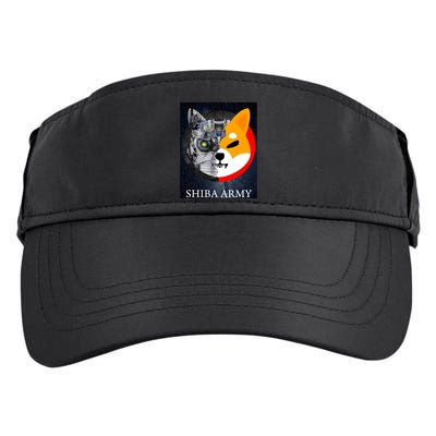 Shiba Army Terminator Dog Crypto Currency Meme Adult Drive Performance Visor