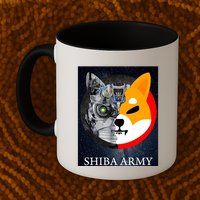 Shiba Army Terminator Dog Crypto Currency Meme Mug