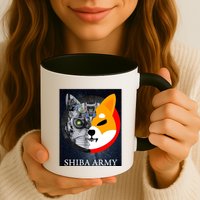 Shiba Army Terminator Dog Crypto Currency Meme Mug
