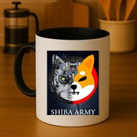 Shiba Army Terminator Dog Crypto Currency Meme Mug