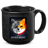 Shiba Army Terminator Dog Crypto Currency Meme 15oz Campfire Ceramic Mug