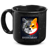 Shiba Army Terminator Dog Crypto Currency Meme 15oz Campfire Ceramic Mug