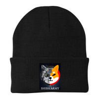 Shiba Army Terminator Dog Crypto Currency Meme Beanie