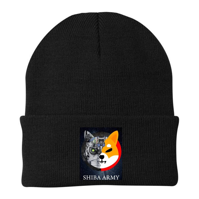 Shiba Army Terminator Dog Crypto Currency Meme Beanie
