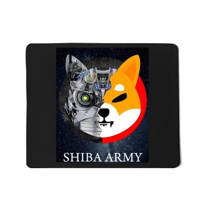 Shiba Army Terminator Dog Crypto Currency Meme Mousepad