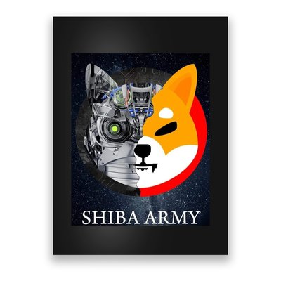 Shiba Army Terminator Dog Crypto Currency Meme Poster