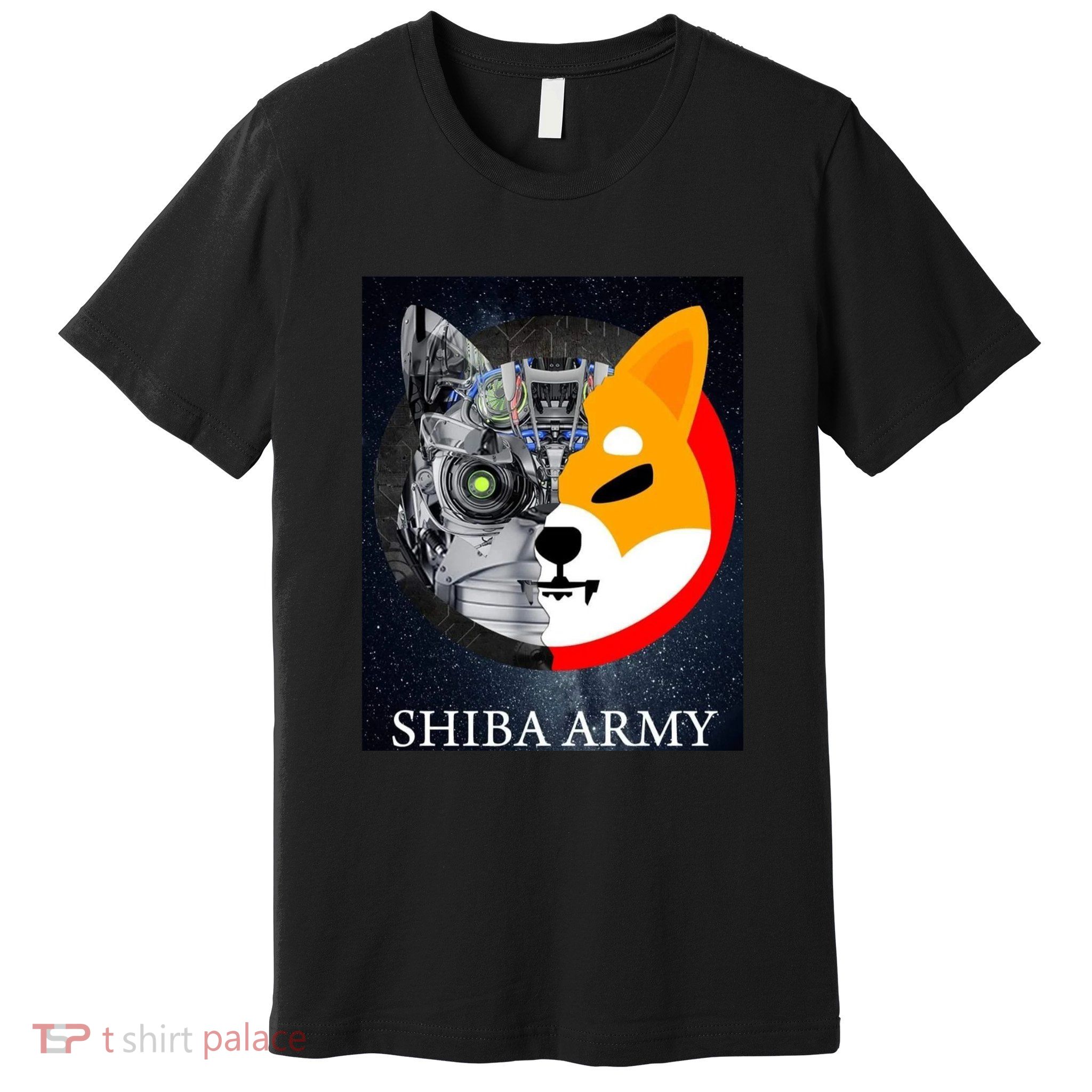Shiba Army Terminator Dog Crypto Currency Meme Premium T-Shirt