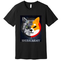 Shiba Army Terminator Dog Crypto Currency Meme Premium T-Shirt