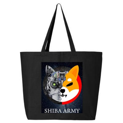 Shiba Army Terminator Dog Crypto Currency Meme 25L Jumbo Tote