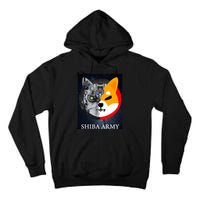 Shiba Army Terminator Dog Crypto Currency Meme Tall Hoodie