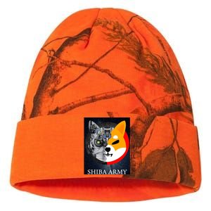 Shiba Army Terminator Dog Crypto Currency Meme Kati Licensed 12" Camo Beanie