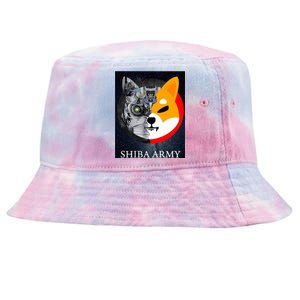 Shiba Army Terminator Dog Crypto Currency Meme Tie-Dyed Bucket Hat