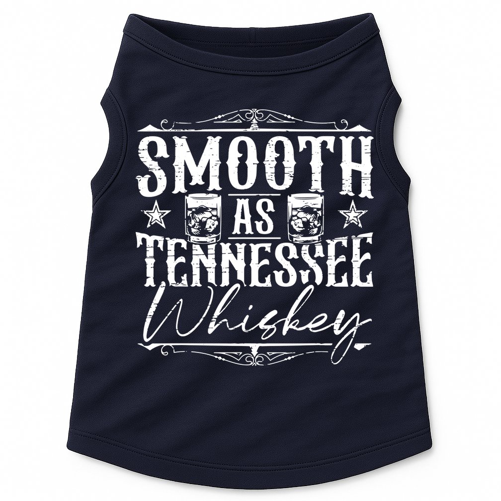 Smooth As Tennessee Whiskey Distressed Bourbon Doggie Tank