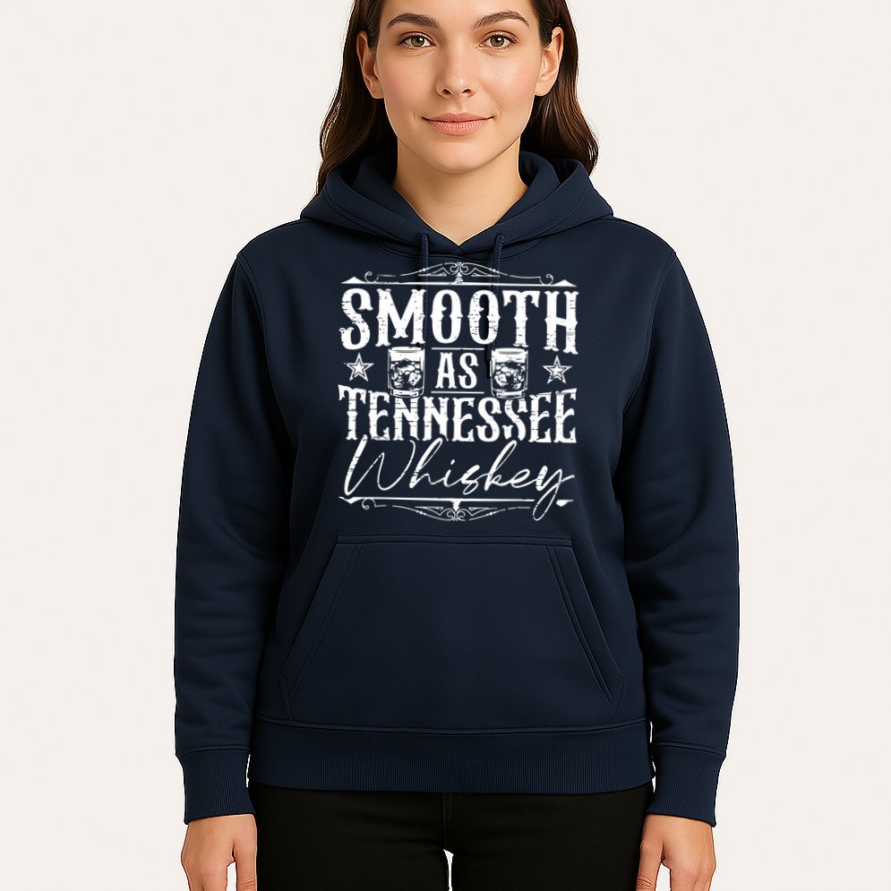 Smooth As Tennessee Whiskey Distressed Bourbon Hoodie
