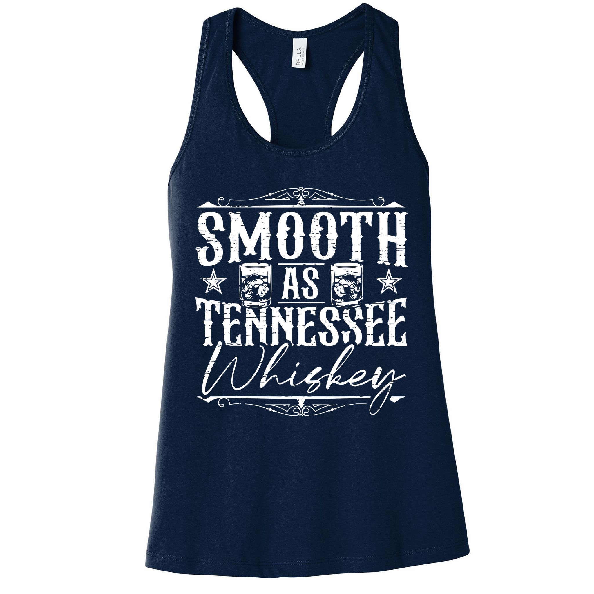 Smooth As Tennessee Whiskey Distressed Bourbon Womens Tank Top