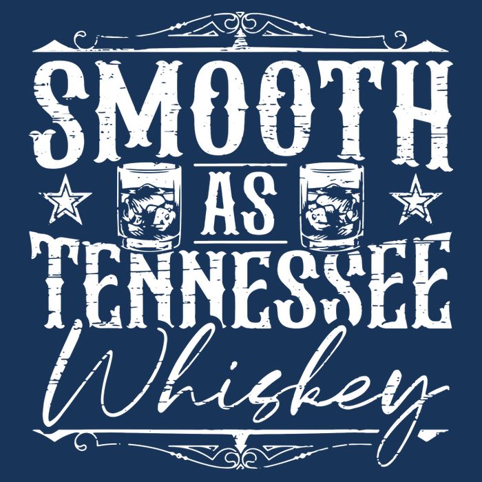 Smooth As Tennessee Whiskey Distressed Bourbon Women's Crop Top Tee