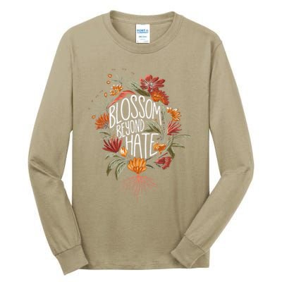 Subtle Anti Trump 8647 Flower Boho Style Liberal Floral Tall Long Sleeve T-Shirt