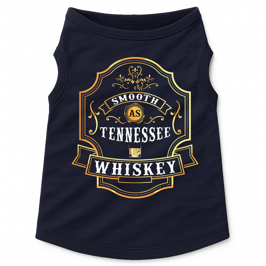 Smooth As Tennessee Whiskey Drinking Buddy Gift Idea Doggie Tank