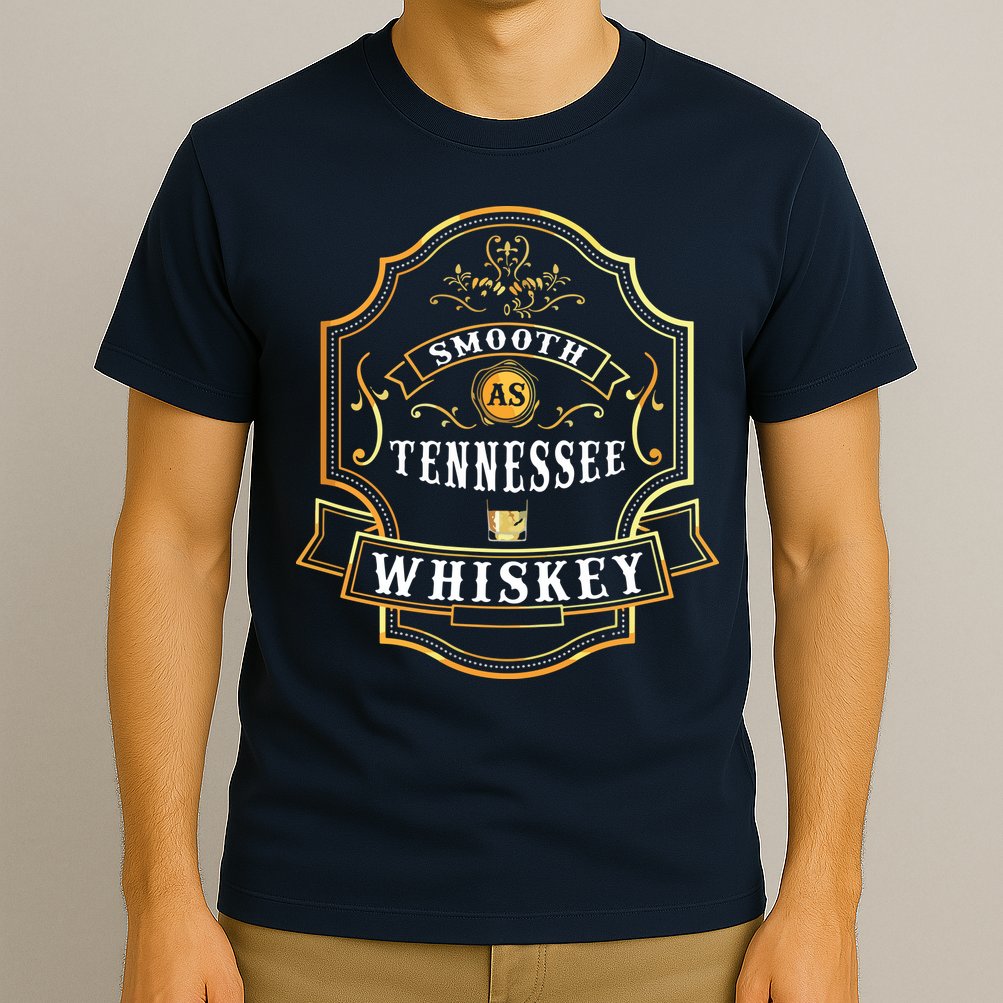 Smooth As Tennessee Whiskey Drinking Buddy Gift Idea T-Shirt