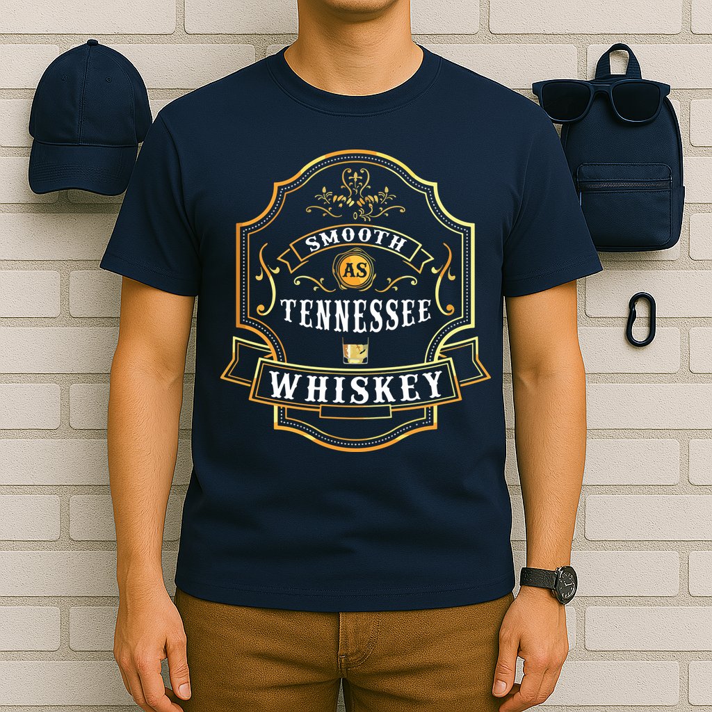 Smooth As Tennessee Whiskey Drinking Buddy Gift Idea T-Shirt