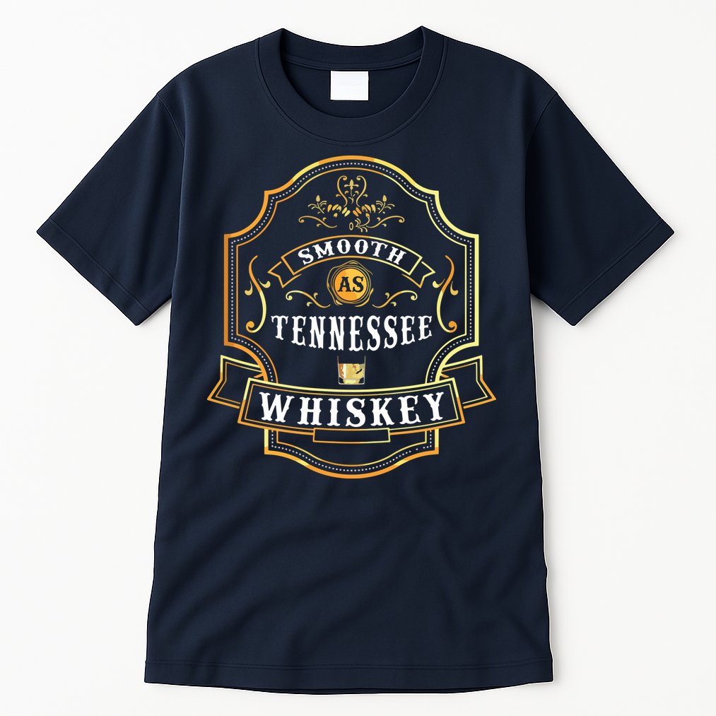 Smooth As Tennessee Whiskey Drinking Buddy Gift Idea Tall T-Shirt