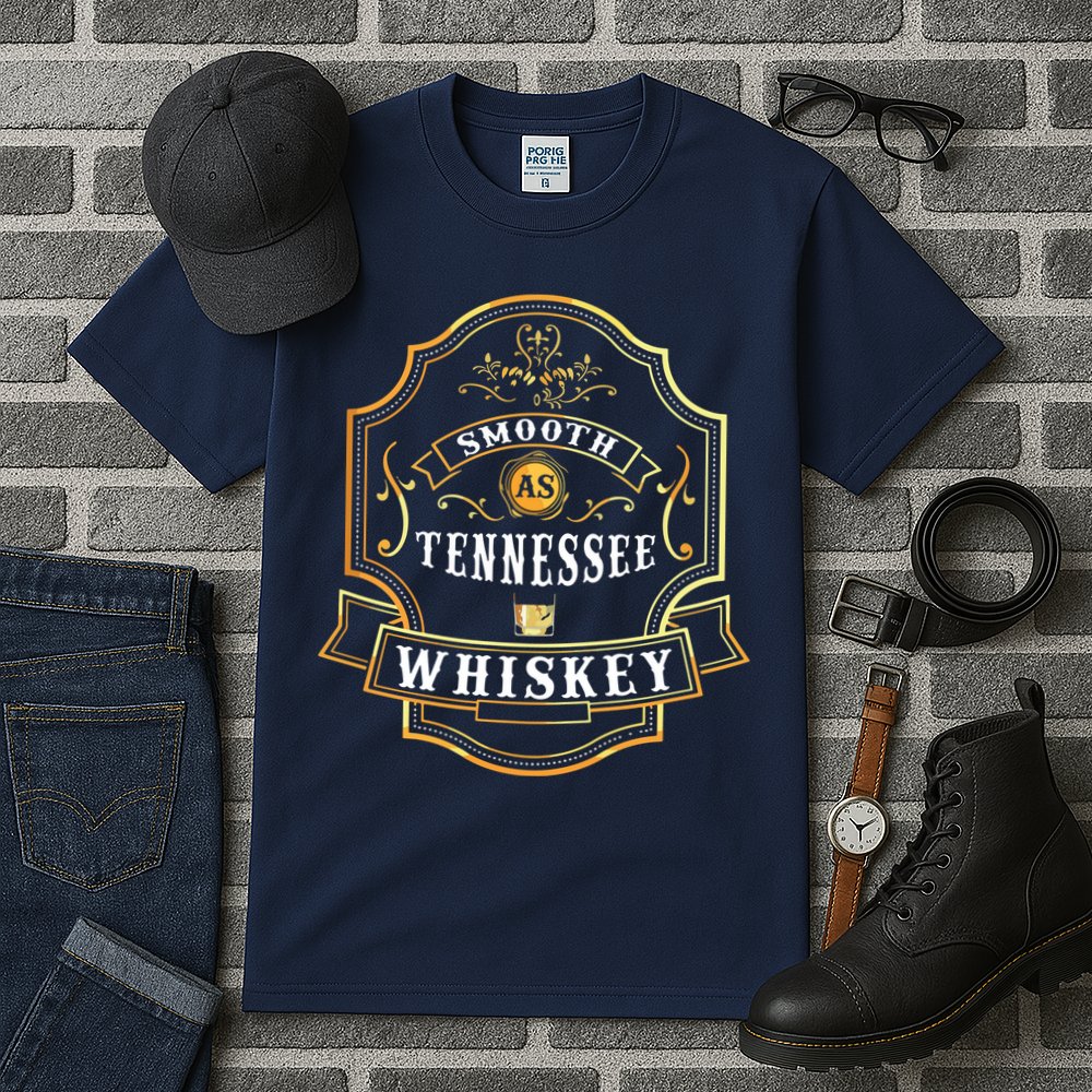 Smooth As Tennessee Whiskey Drinking Buddy Gift Idea Tall T-Shirt