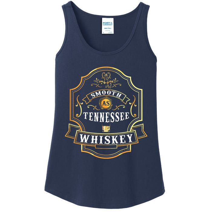 Smooth As Tennessee Whiskey Drinking Buddy Gift Idea Ladies Essential Tank