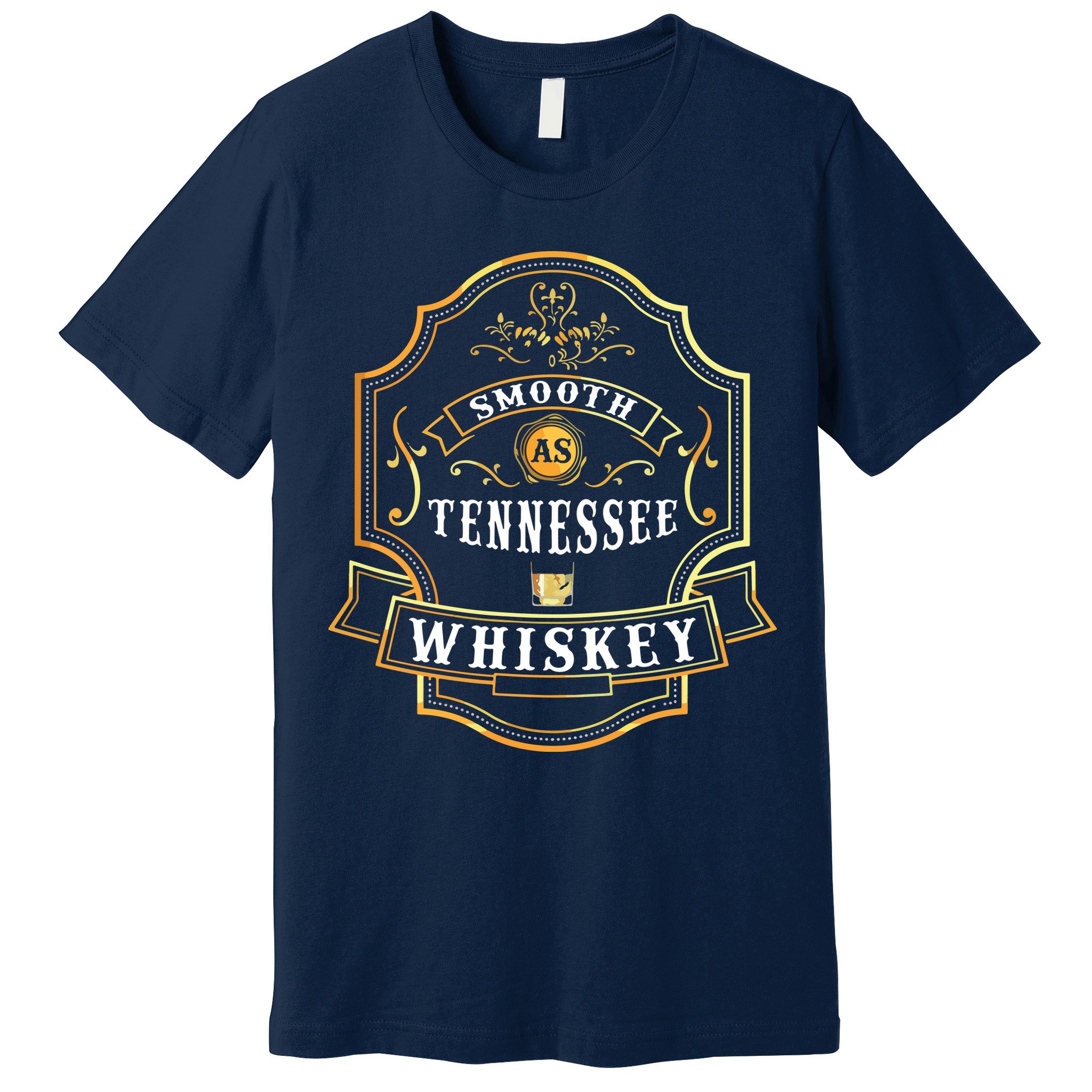 Smooth As Tennessee Whiskey Drinking Buddy Gift Idea Premium T-Shirt