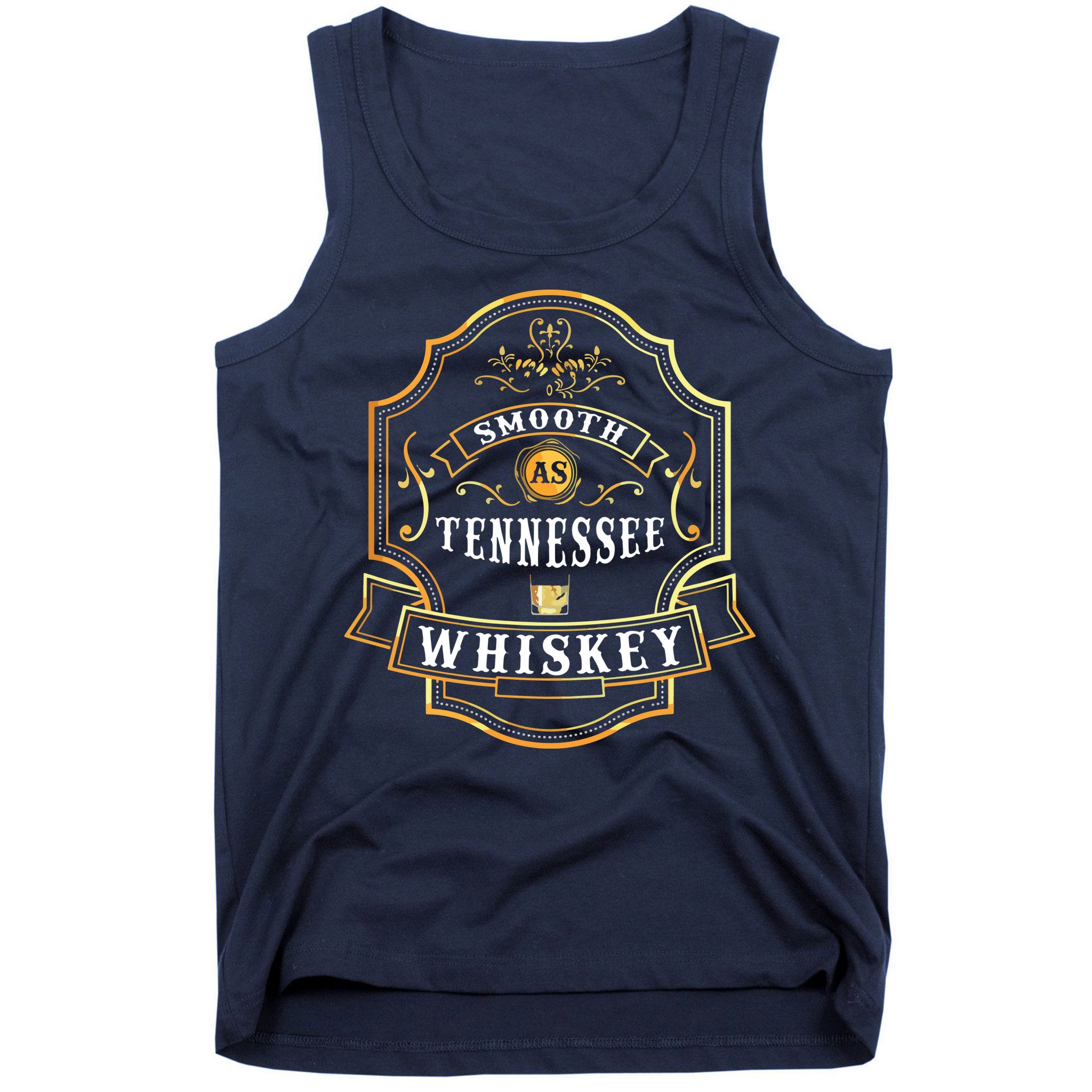 Smooth As Tennessee Whiskey Drinking Buddy Gift Idea Tank Top