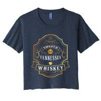 Smooth As Tennessee Whiskey Drinking Buddy Gift Idea Women's Crop Top Tee