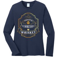 Smooth As Tennessee Whiskey Drinking Buddy Gift Idea Ladies Long Sleeve Shirt