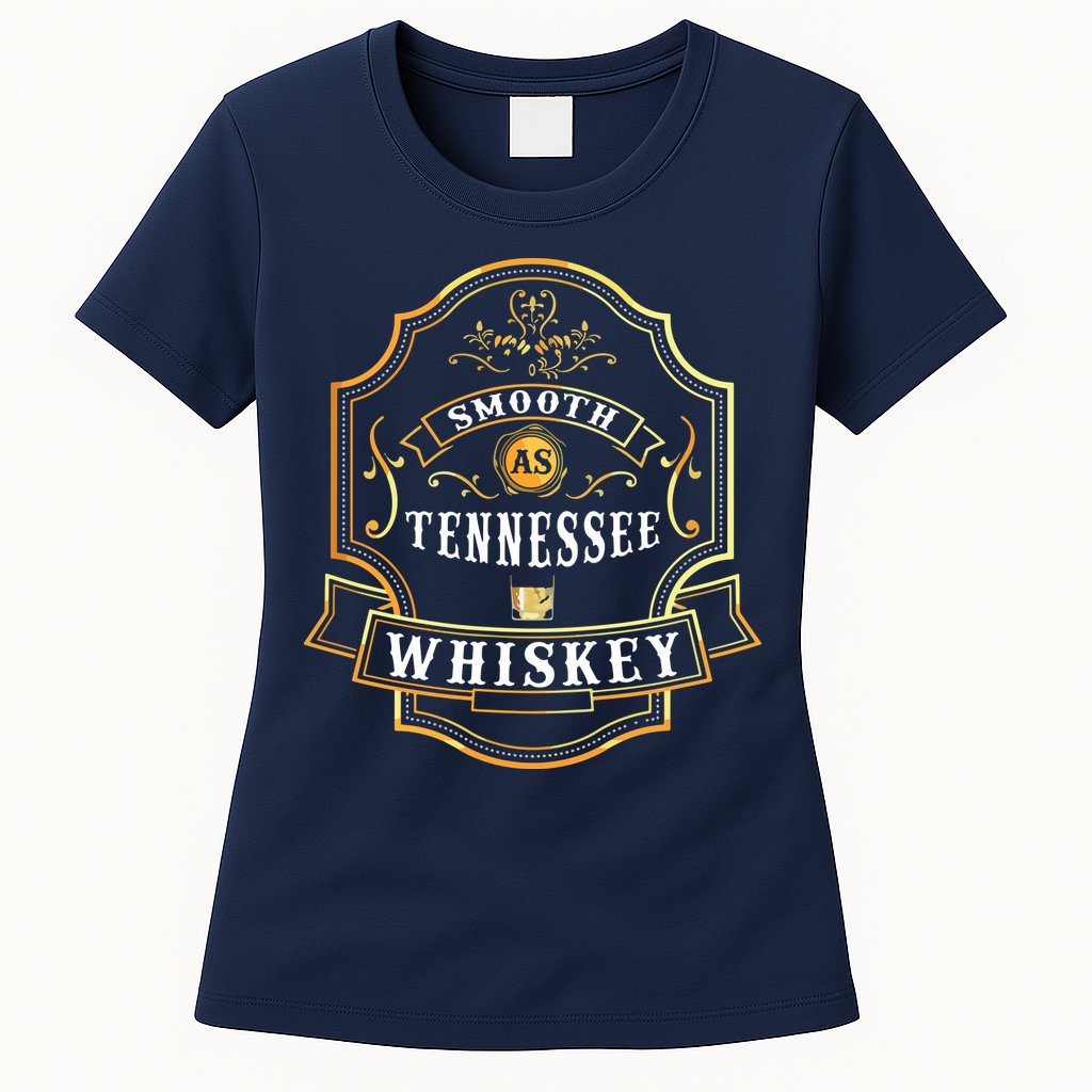 Smooth As Tennessee Whiskey Drinking Buddy Gift Idea Womens T-Shirt