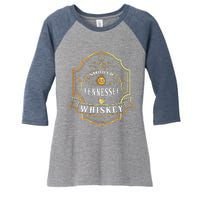 Smooth As Tennessee Whiskey Drinking Buddy Gift Idea Women's Tri-Blend 3/4-Sleeve Raglan Shirt