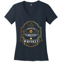 Smooth As Tennessee Whiskey Drinking Buddy Gift Idea Women's V-Neck T-Shirt