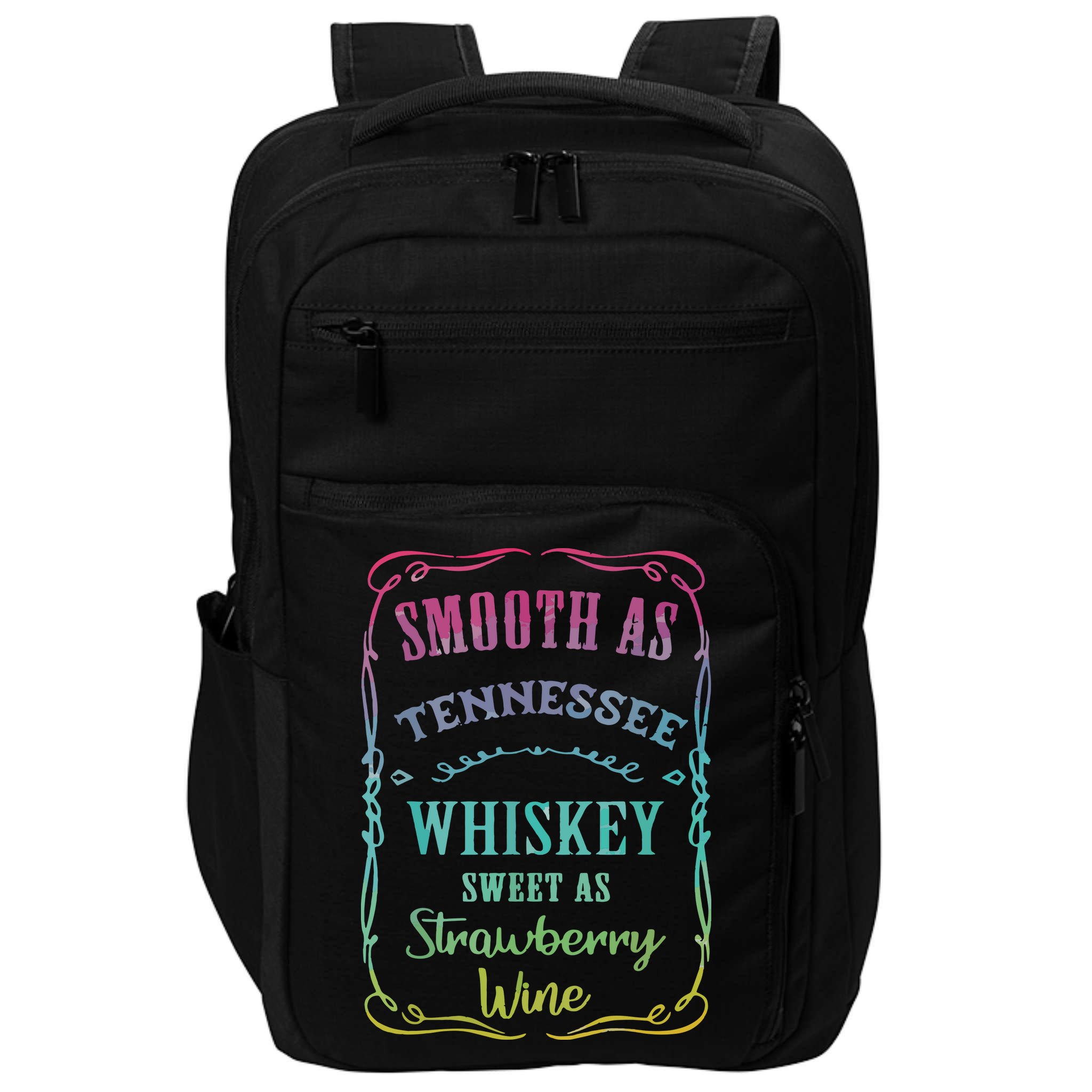 Smooth As Tennessee Whiskey Funny Humour Tee Vacation Impact Tech Backpack