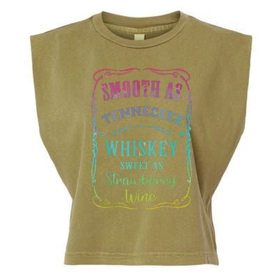 Smooth As Tennessee Whiskey Funny Humour Tee Vacation Garment-Dyed Women's Muscle Tee